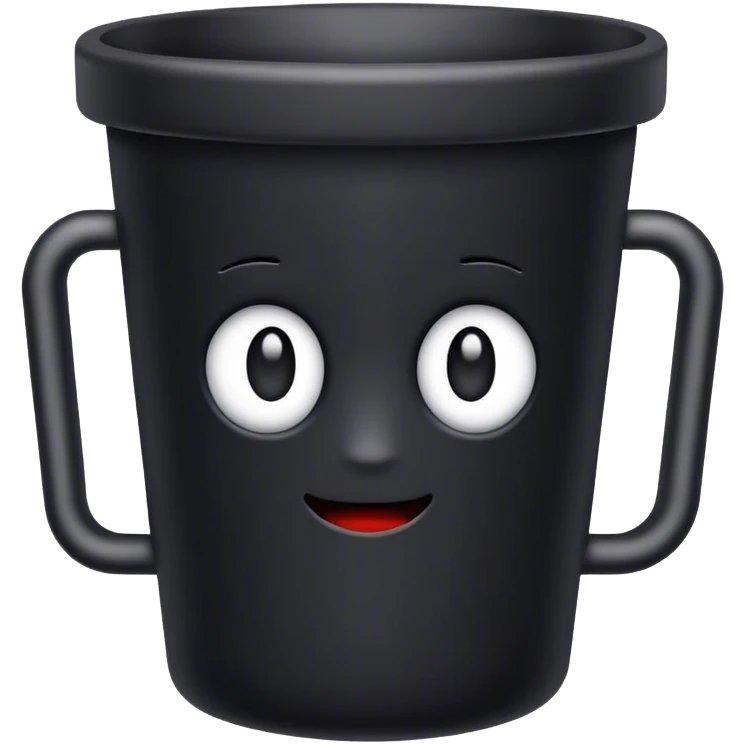 black cup emoji