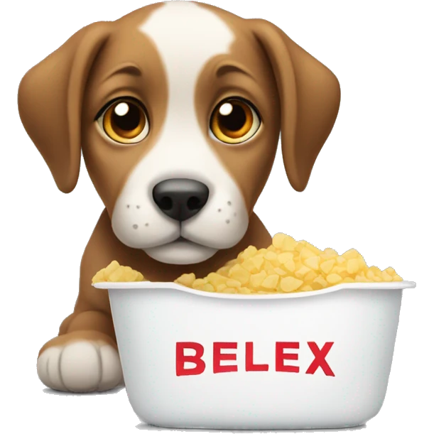 Puppy watching netflix emoji