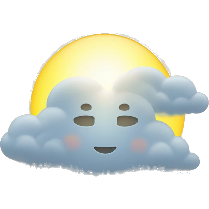 SUNSHINE THROUGH A CLOUD emoji