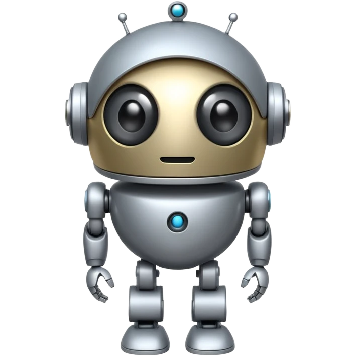round robot,one-eye,full body. emoji
