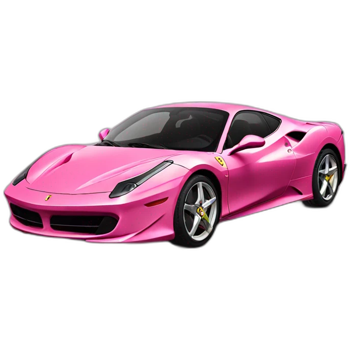 Pink ferrari car emoji
