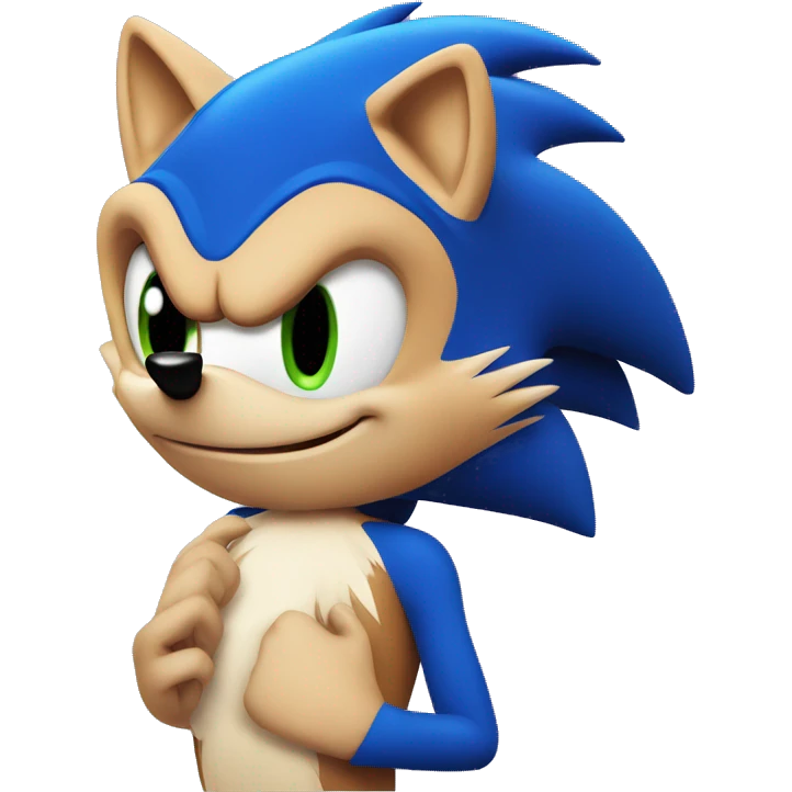 sonic the hedgehog in love emoji