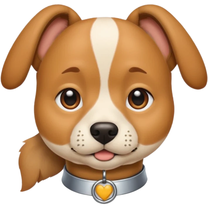 a human with dog face emoji