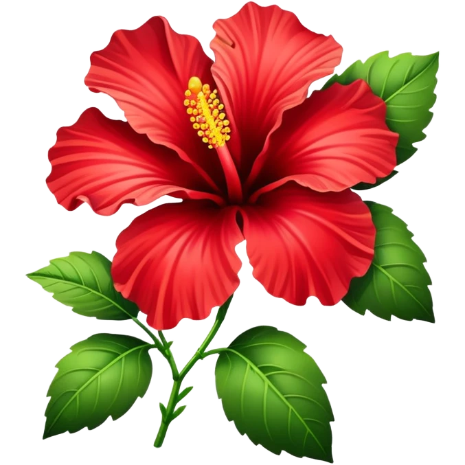 Hibiscus flower  emoji