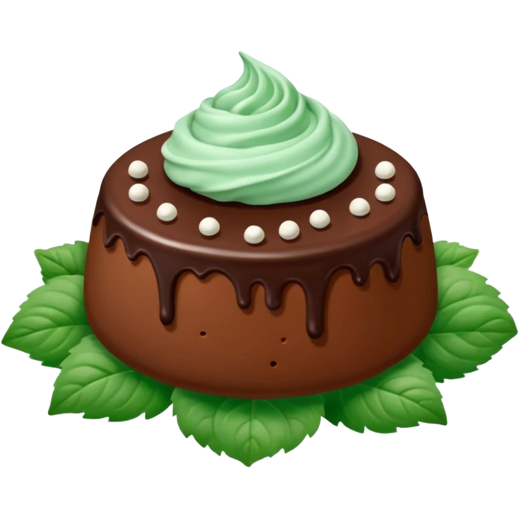 malteada de menta con chocolate emoji