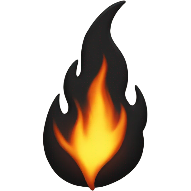 A black Flame that Looks like this one 🔥 emoji