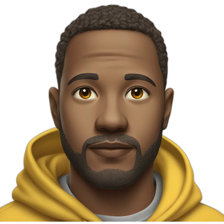 yellow hoodie boy portrait emoji
