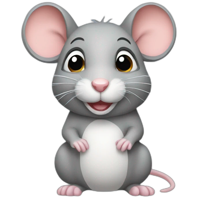 Grey rat emoji