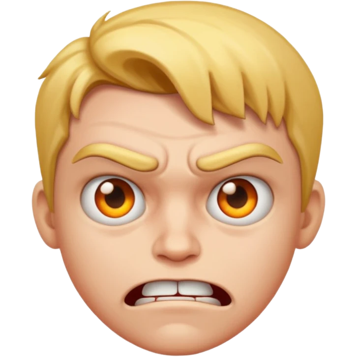 Mad face emoji