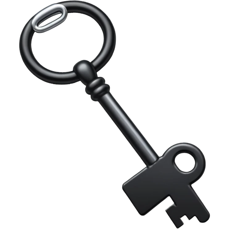 simple black key emoji