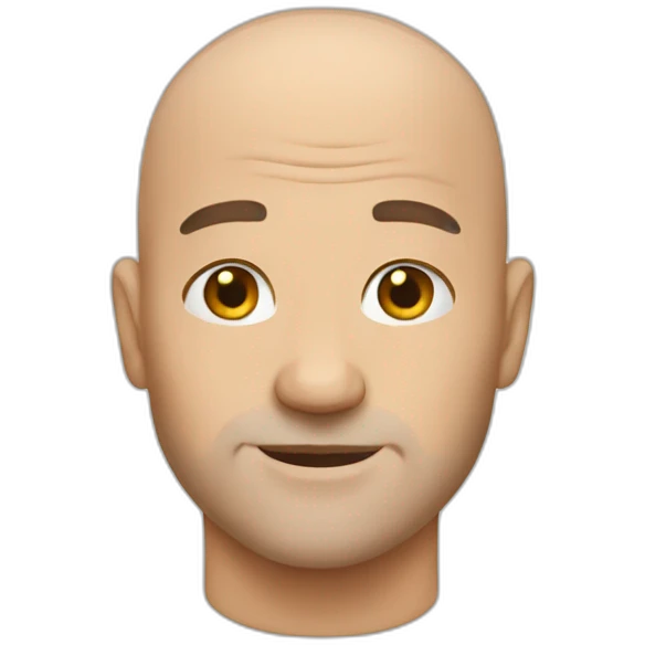 bald man emoji