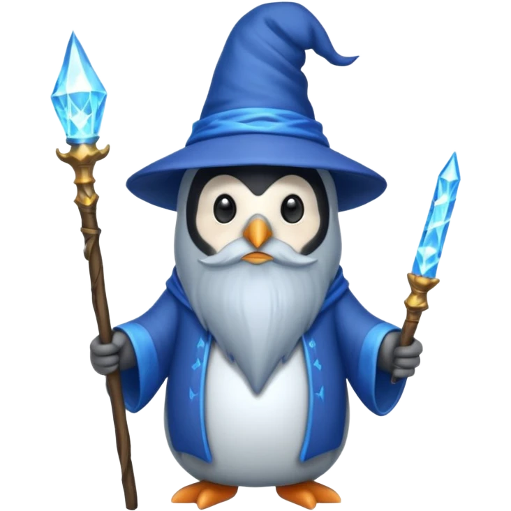 Penguin Wizard emoji