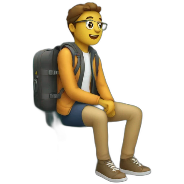 traveler-sitting on a train emoji