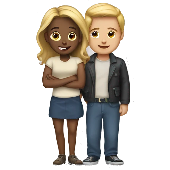 Girl and men emoji