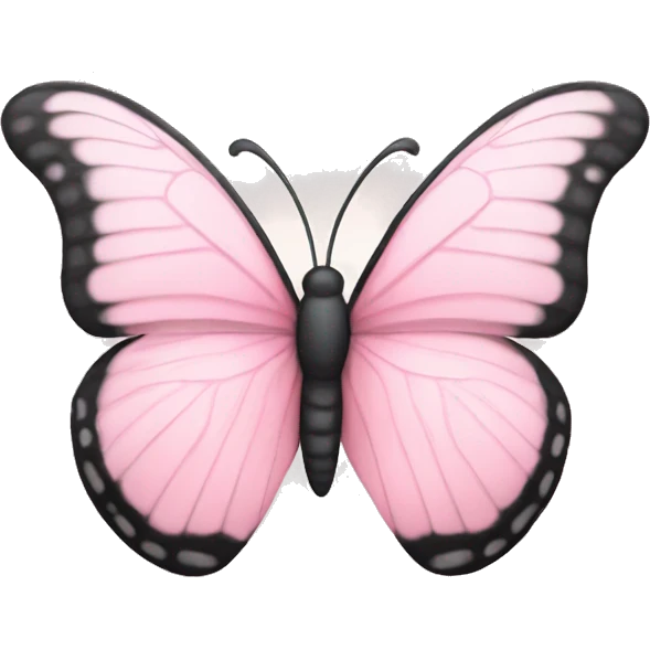 Light pink butterfly emoji