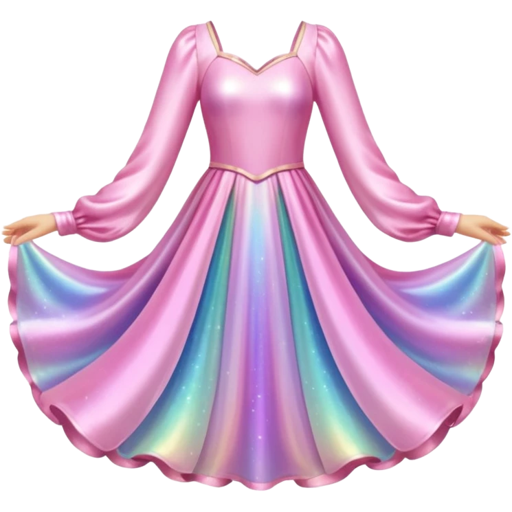 Realistic pink fairy sparkle dress emoji