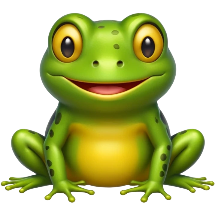 Yellow frog create a emoji emoji