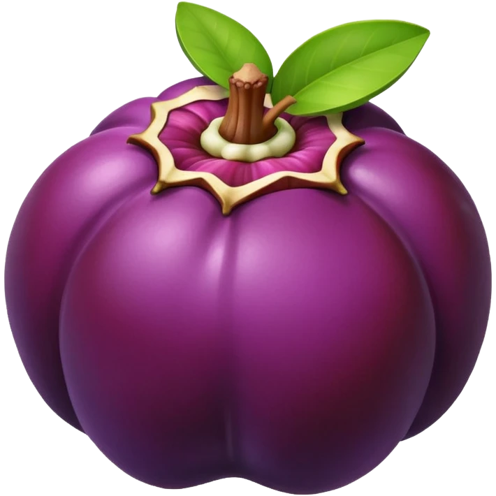 mangosteen fruit emoji