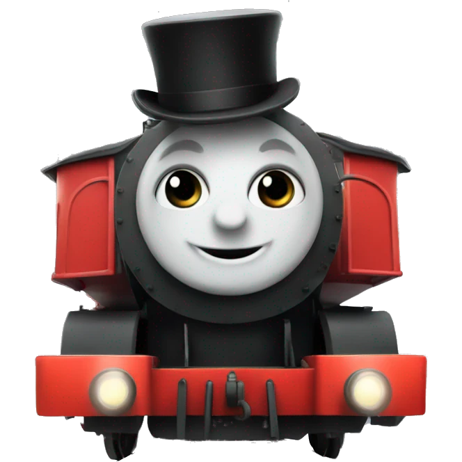 Percy Train wearing a tophat emoji