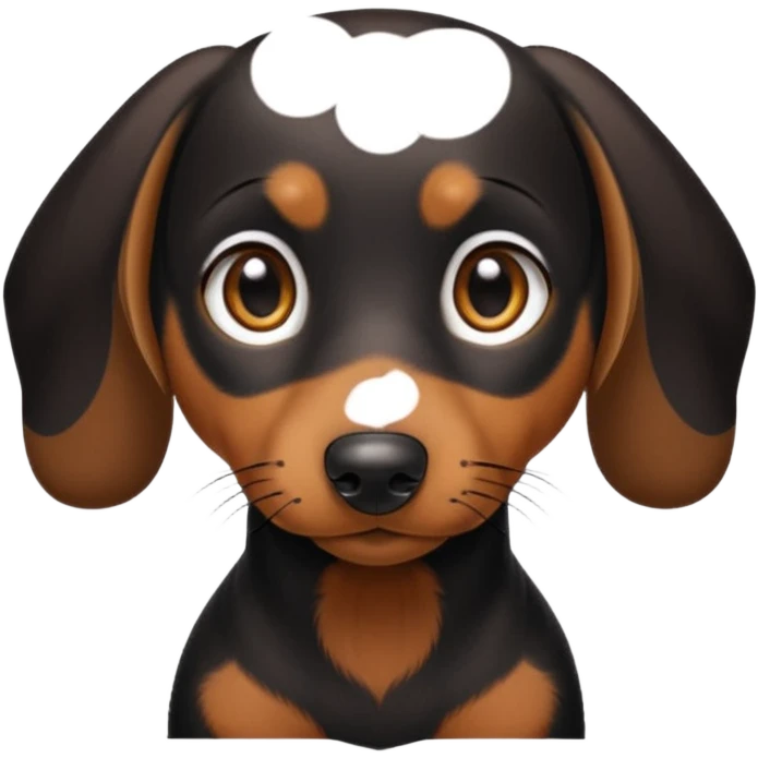 Black and tan dachshund emoji
