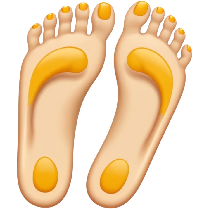 Sole feet with no toenails  emoji