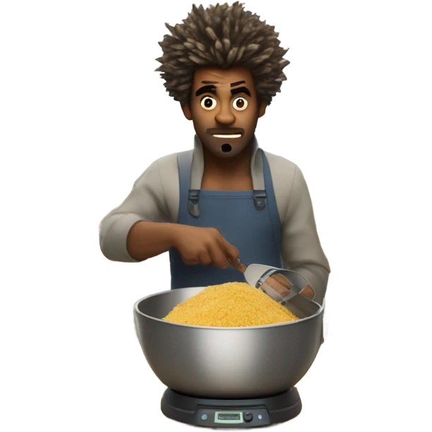Crazy guy cooking emoji