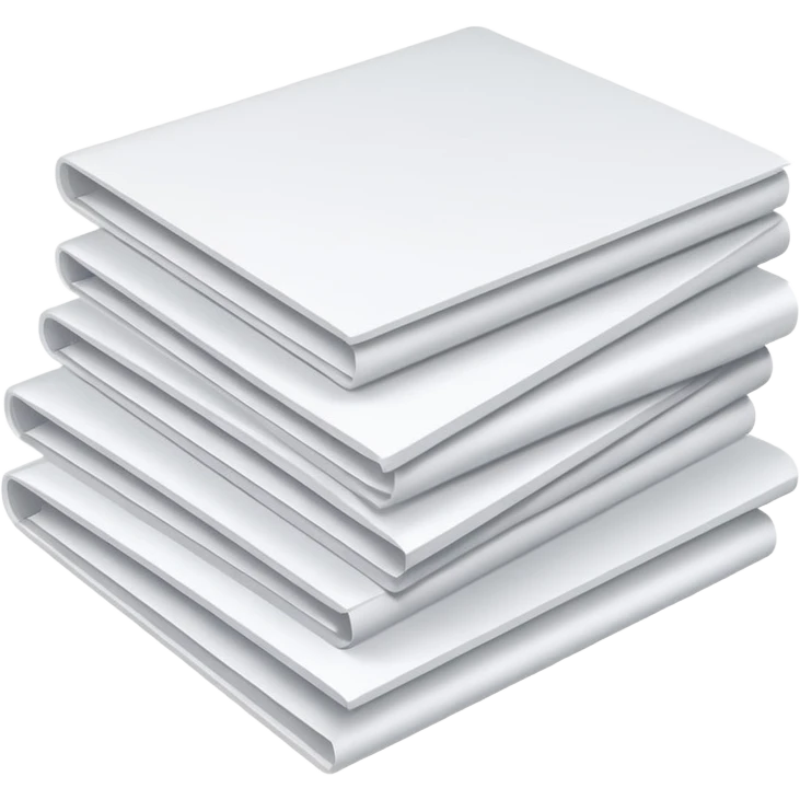 three white papers with text emoji