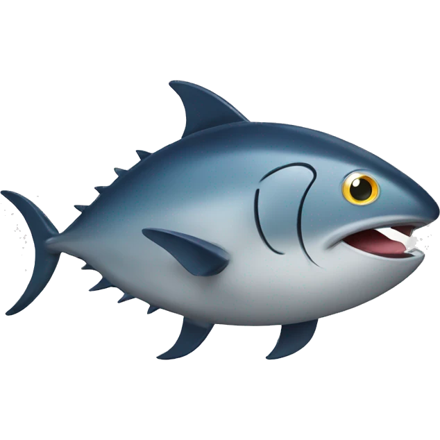 a happy tuna emoji