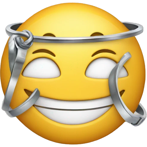 Happy face with ring emoji