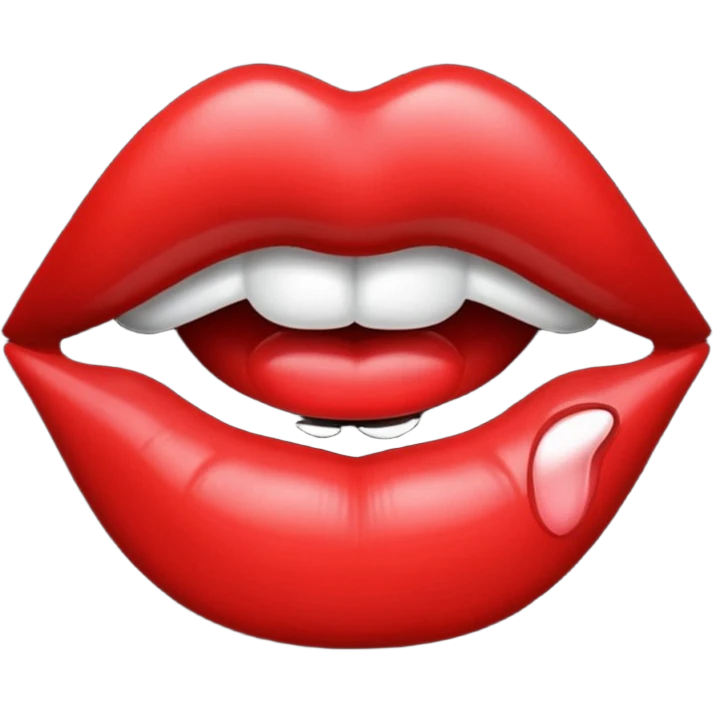 make a lip emoji like this 💋 but make it black emoji