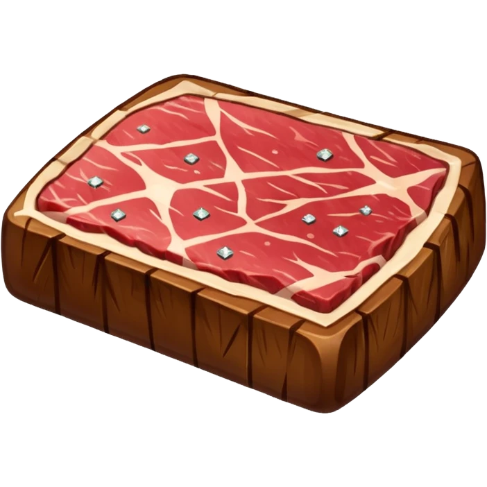 алмазный стейк, no background emoji