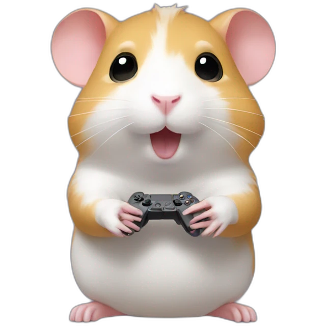 hamster playing ps5 emoji