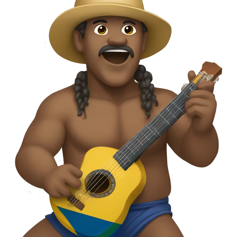 Tocando Pandereta brasil emoji