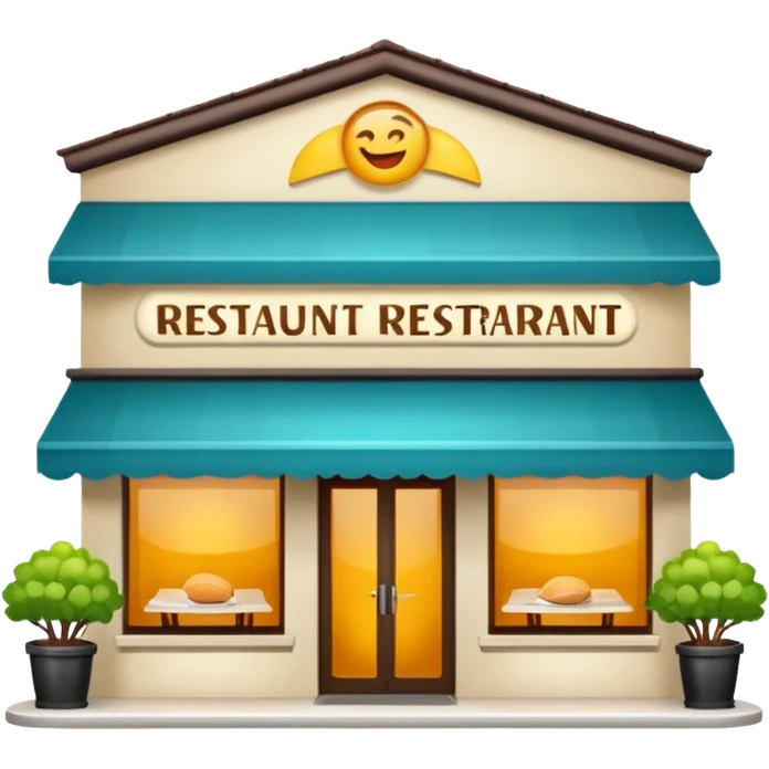 Je veux une devanture de restaurant alléchante.  emoji