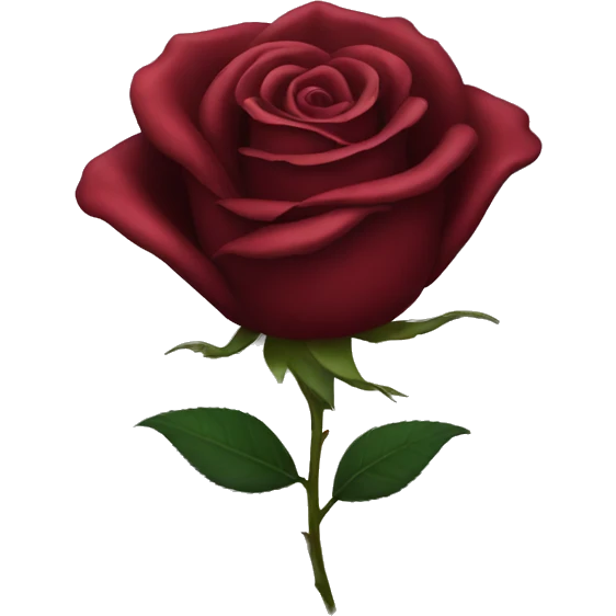 Dark red Rose emoji
