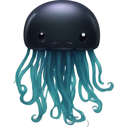 Black jellyfish emoji