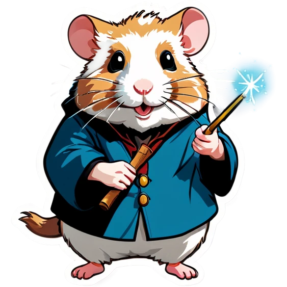 Hamster the Old Man Who Wands emoji