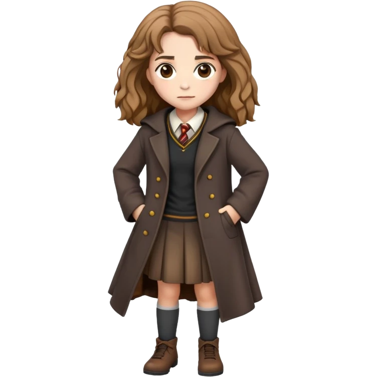 Hermione Granger full-body, cute stye emoji