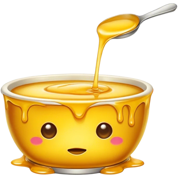 Melted golden ghee, rich in healthy fats emoji