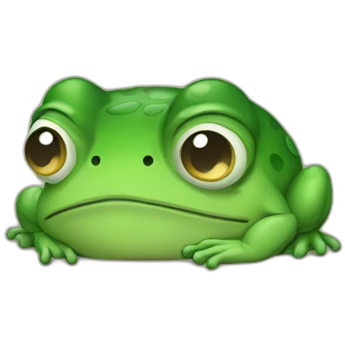 Sad frog emoji