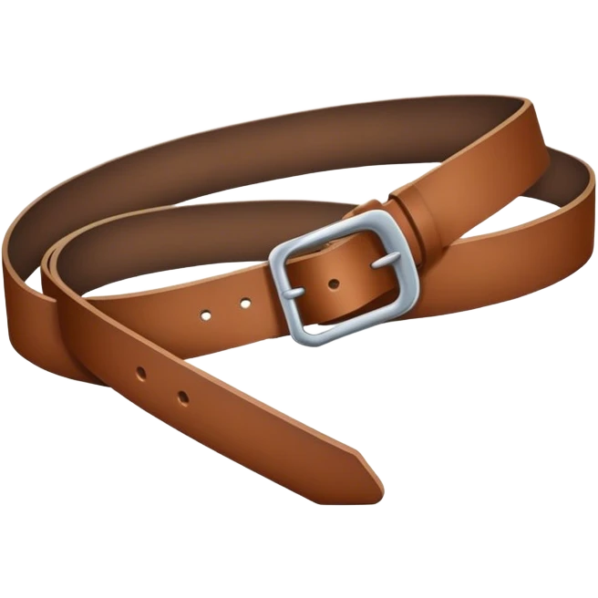 A belt being swung emoji