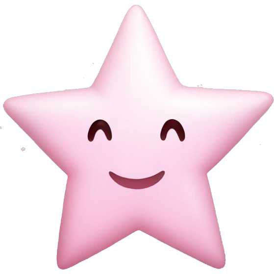 pale pink star sparkle emoji