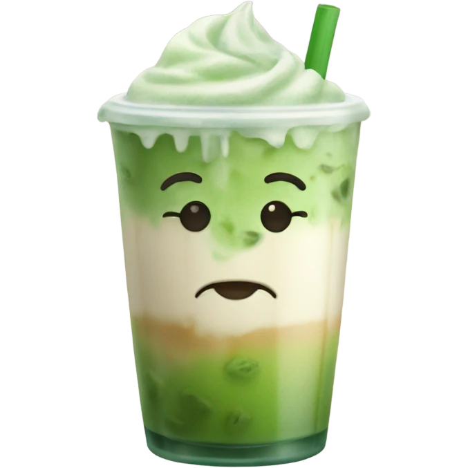 iced matcha latte emoji