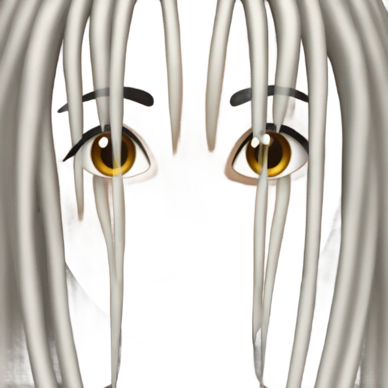 black woman with long black braids and lashes emoji