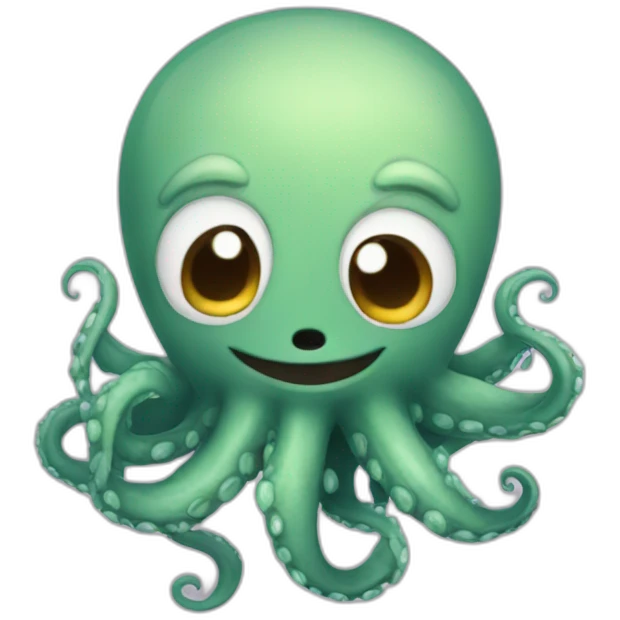 Cute kraken male loving  emoji