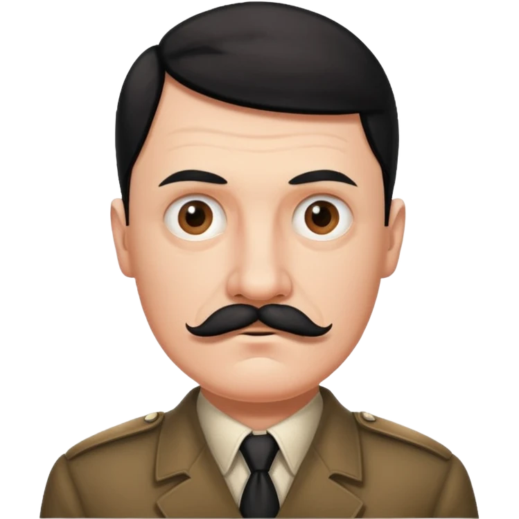 A man who look like hitler emoji
