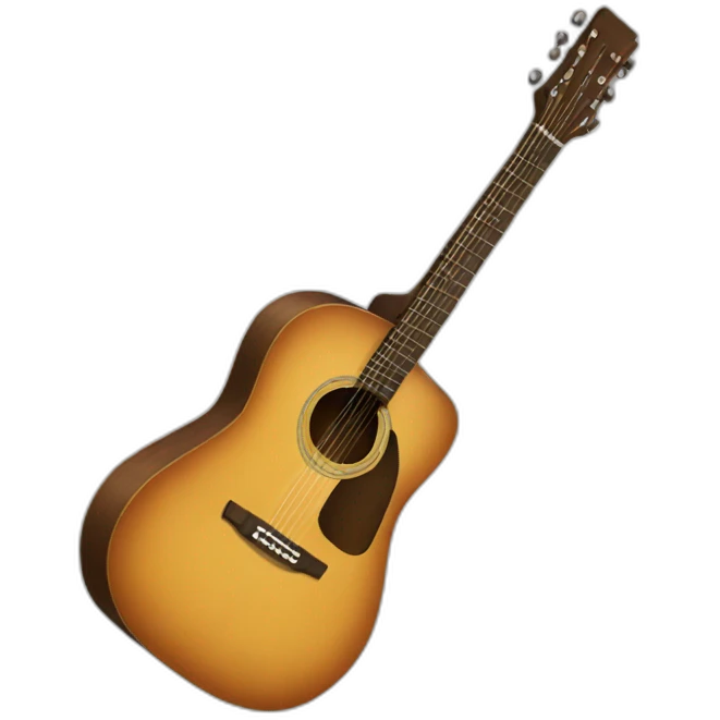 Acoustic guitar emoji