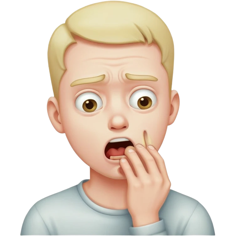 guy choking himself emoji