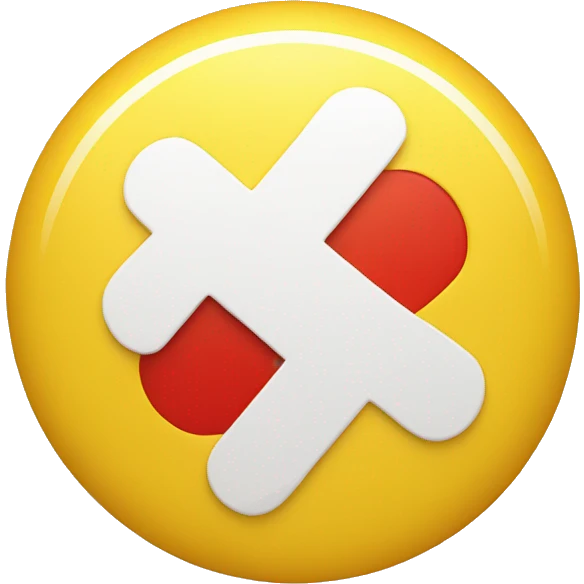 iphone curly loop emoji in yellow color with red cross mark emoji in the middle emoji