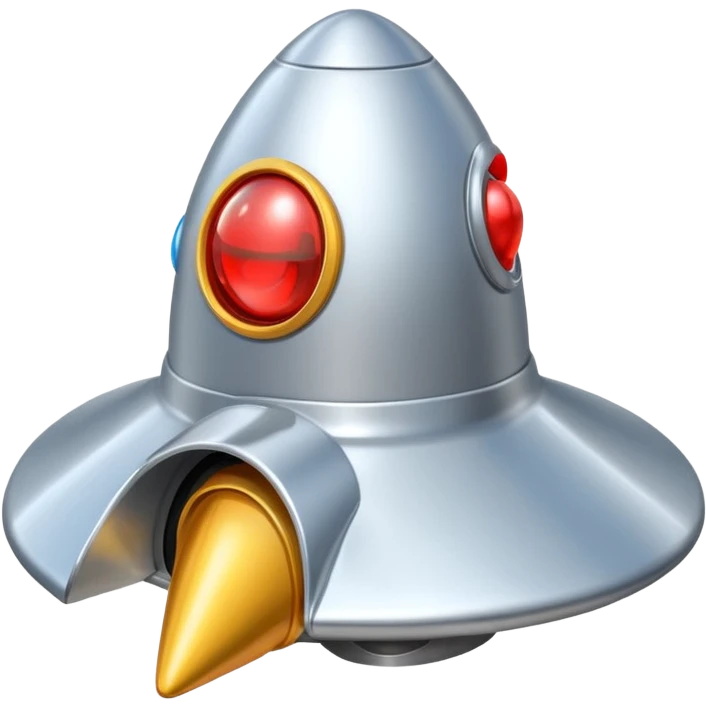 Rocket ship with cowboy hat and a tear emoji